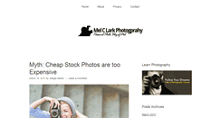 Desktop Screenshot of melclarkphotography.com